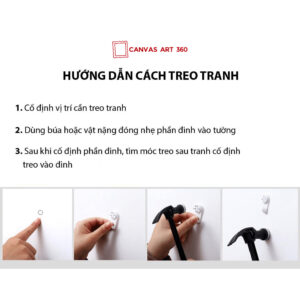 Hướng dẫn cách treo tranh canvas