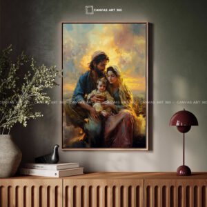 Tranh Thánh Gia Với Không Gian Thiên Nhiên Tuyệt Đẹp