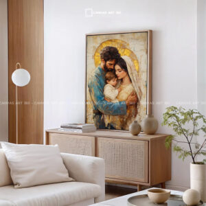 Tranh Thánh Gia Và Vầng Hào Quang Cực Tinh Tế