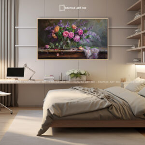 Tranh Canvas Bình Hoa Thủy Tiên - Tinh Tế & Sang Trọng