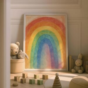Tranh Canvas Cầu Vòng Cho Bé